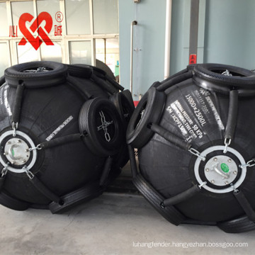 High energy absorption synthetic-tire-cord layer marine Pneumatic rubber fender